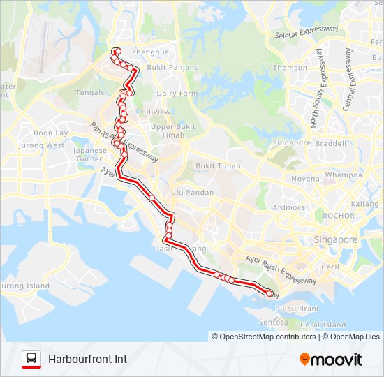 188E bus Line Map