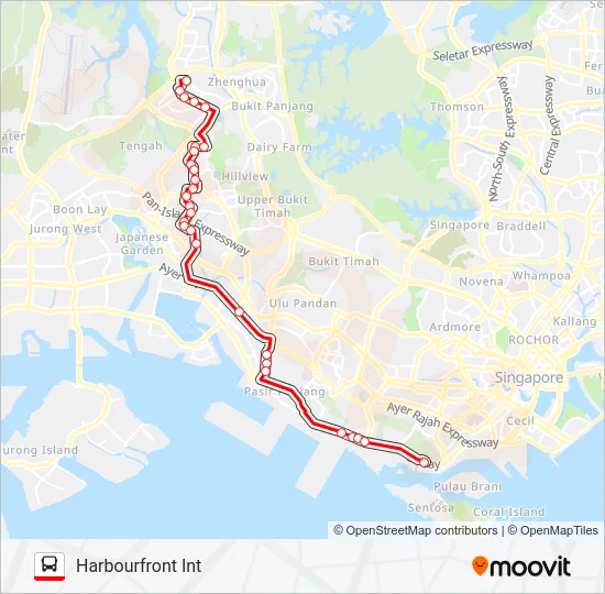 公交188E路的线路图