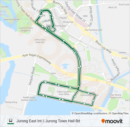 143M Bus Line Map