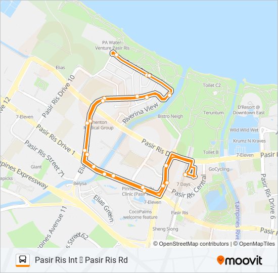 403 bus Line Map