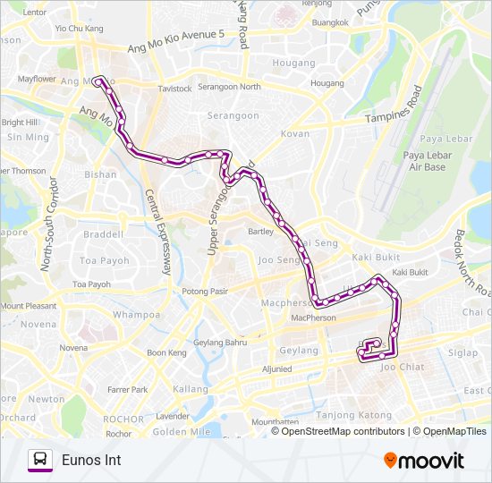 22 Bus Line Map