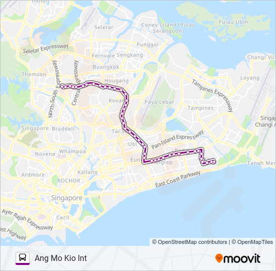 25 bus Line Map