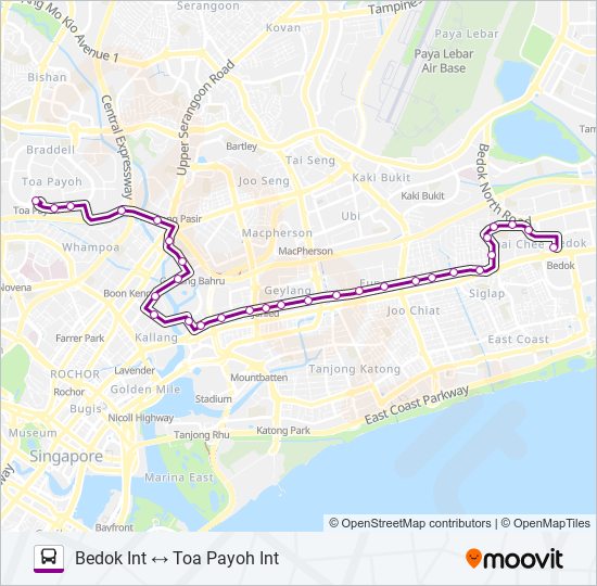 26 bus Line Map