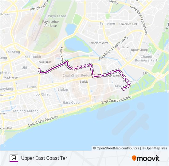 45 Bus Line Map