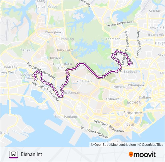 52 bus Line Map