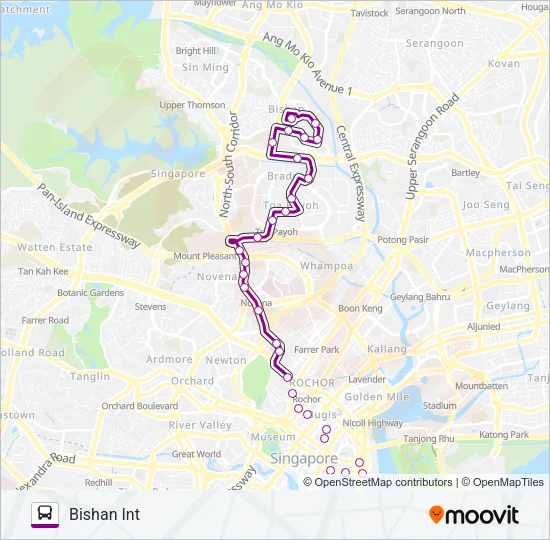 公交56路的线路图