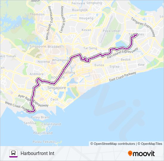 65 bus Line Map