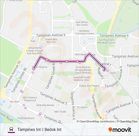 公交69路的线路图