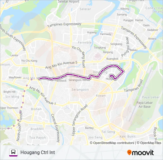 74 Bus Line Map