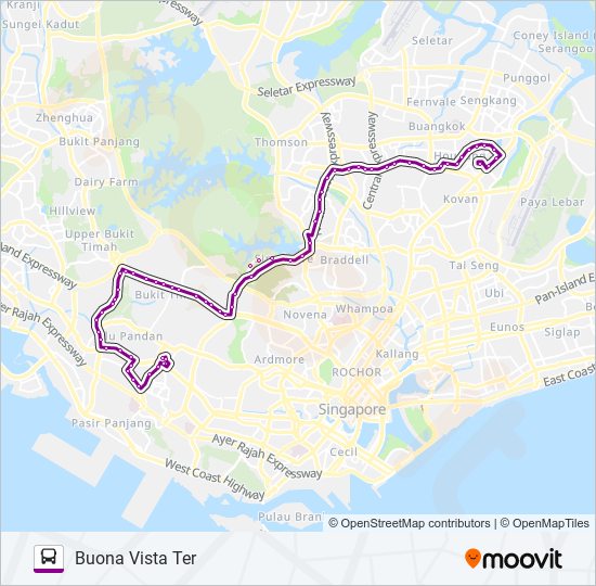 74 bus Line Map