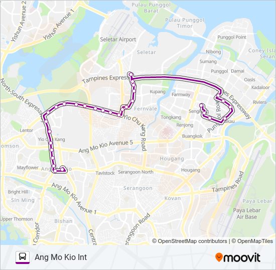 86 bus Line Map