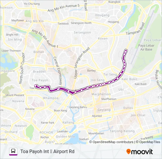 公交90路的线路图