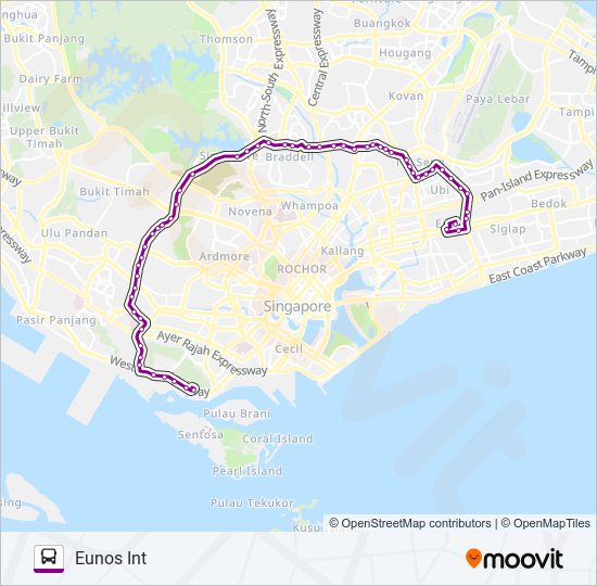 93 bus Line Map