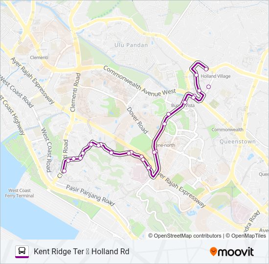 95 bus Line Map