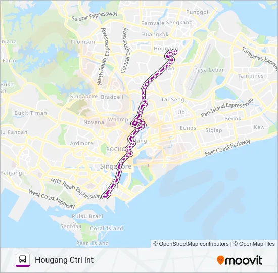 Bus107路的线路图