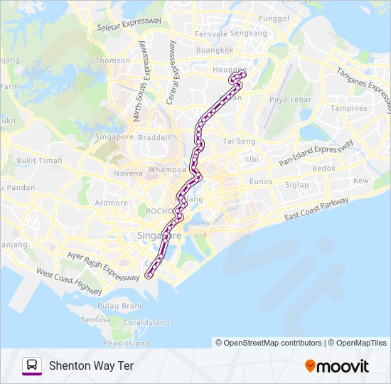 107 bus Line Map