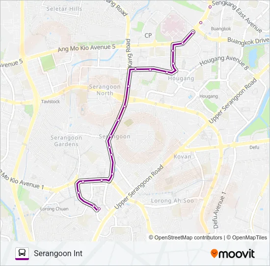 公交109路的线路图