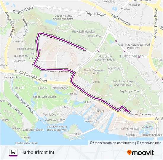 公交124路的线路图
