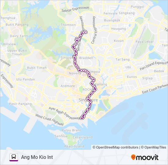 130 bus Line Map