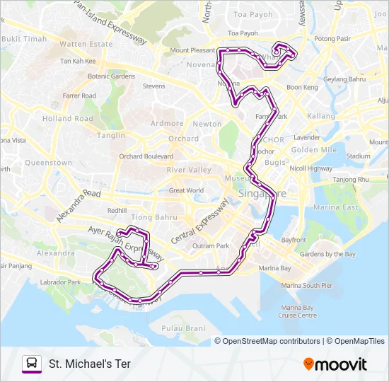 公交131路的线路图
