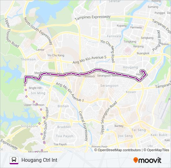 132 bus Line Map