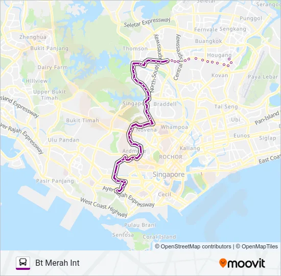 公交132路的线路图