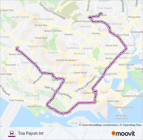 145 bus Line Map