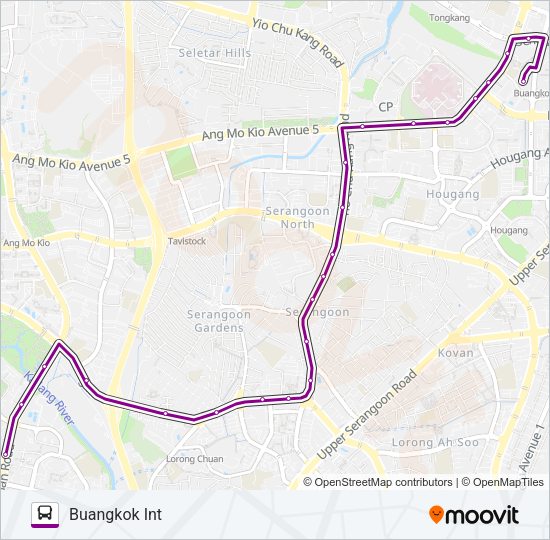 156 Bus Line Map