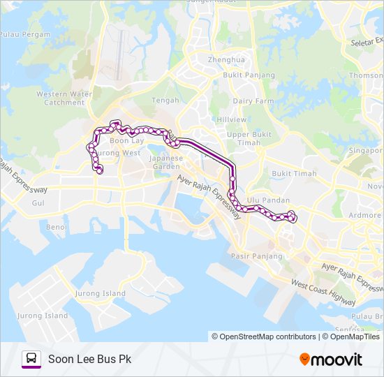 185 Bus Line Map