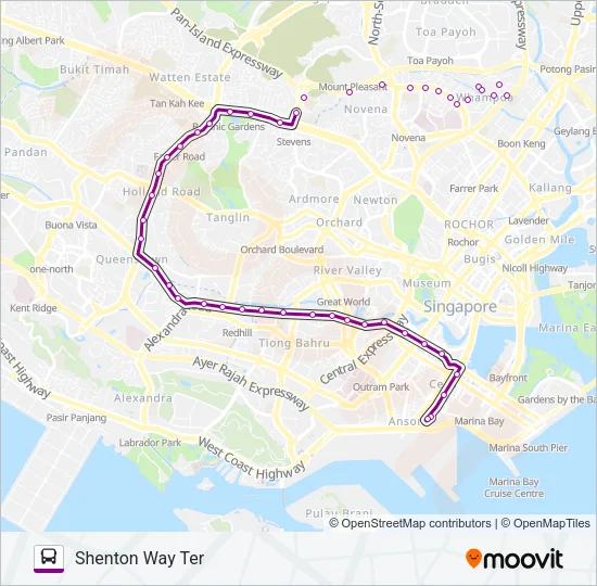 公交186路的线路图