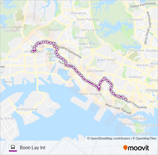 198 bus Line Map