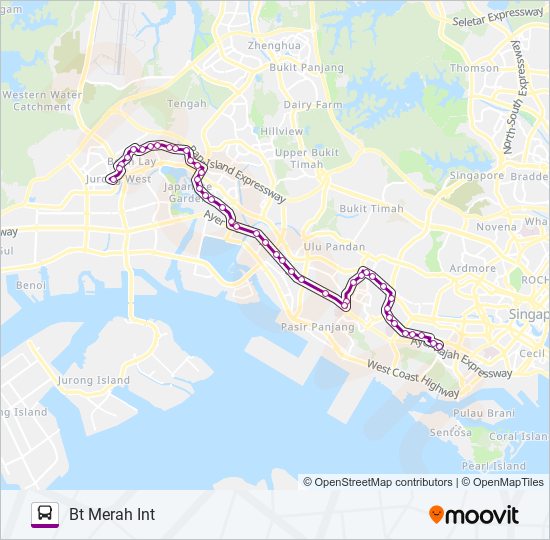 198 bus Line Map