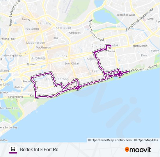 401 bus Line Map