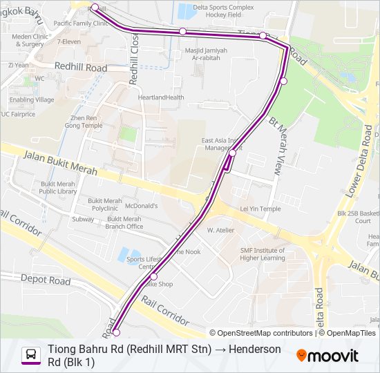 145A bus Line Map