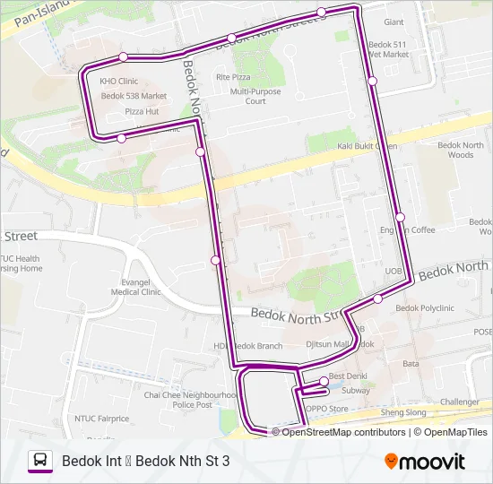 公交225G路的线路图