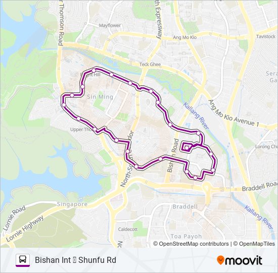 410W bus Line Map