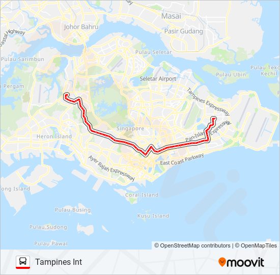 Bus 67 Route Map 67 Route: Schedules, Stops & Maps - Tampines Int (Updated)