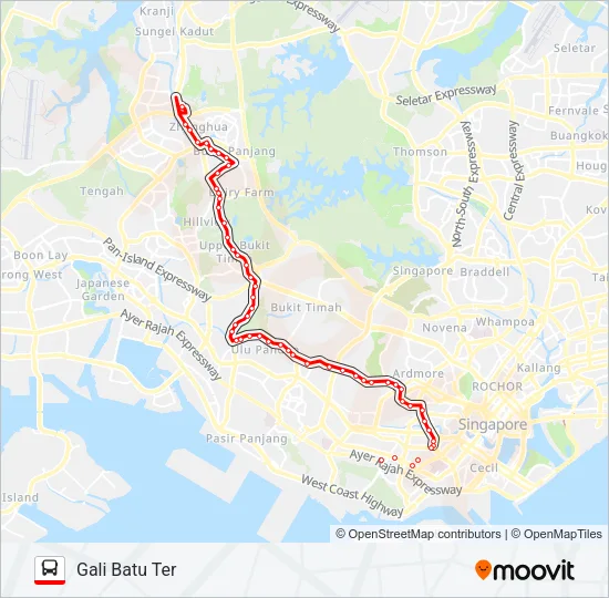 公交75路的线路图
