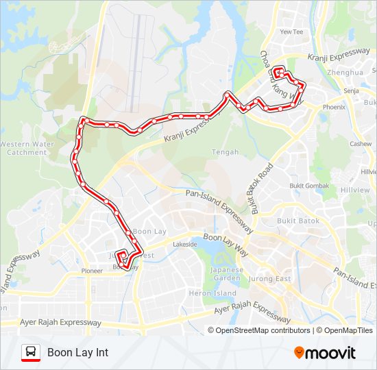 172 bus Line Map