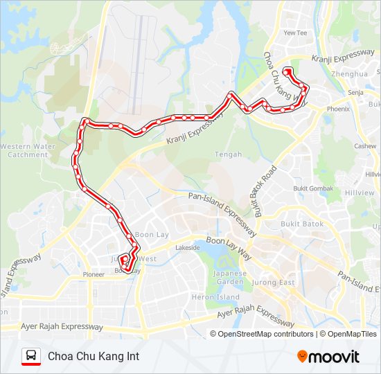 172 bus Line Map