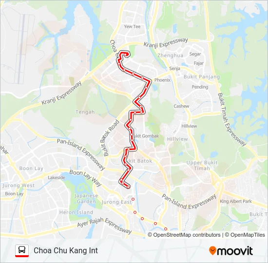 公交188路的线路图