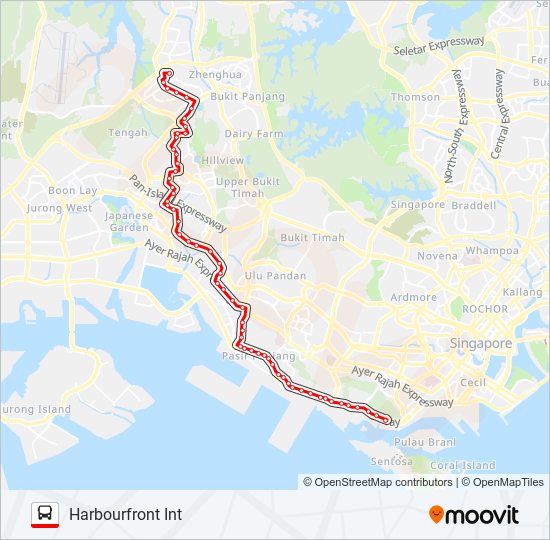 Bus 188 Route Map 188 Route: Schedules, Stops & Maps - Harbourfront Int (Updated)