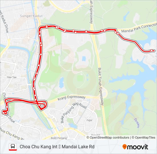 927 bus Line Map