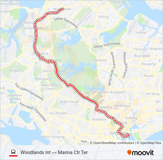 960 Bus Line Map