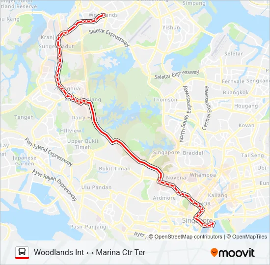 公交960路的线路图