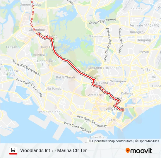 公交960路的线路图
