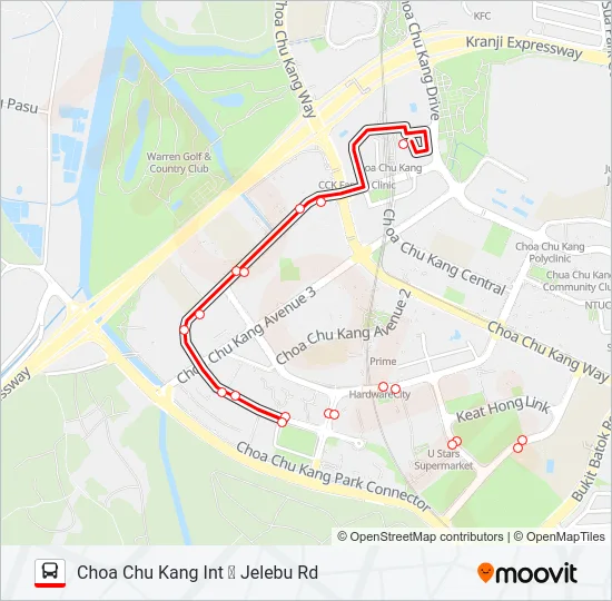 公交983路的线路图