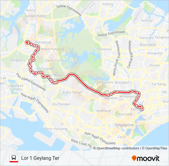 公交985路的线路图