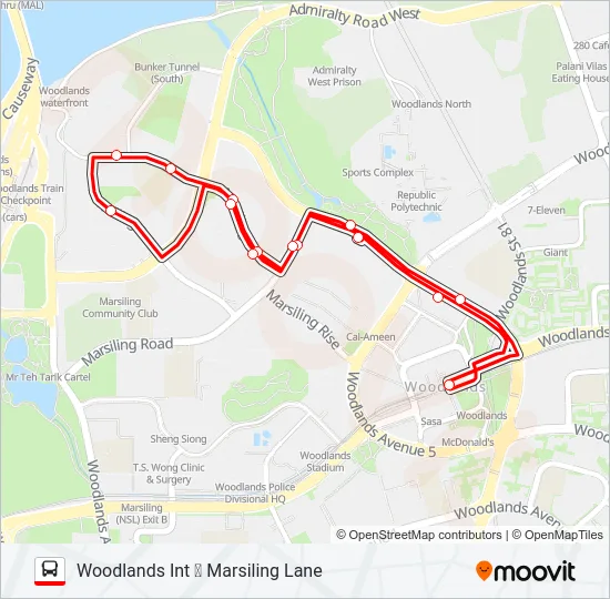 公交903M路的线路图