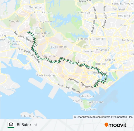 公交106路的线路图